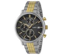 [TIMEX] Timex Chicago CHICAGO Black Dial Stainless Steel Mineral Glass Quartz Philippines Watch Brand TW2W13300 Men's Gold, Black