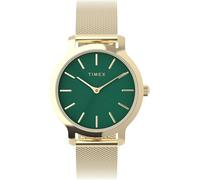 Timex Women's Transcend 31mm Stainless Steel Mesh Band Watch, Gold, 135 - 190mm (5.3 - 7.5in), Modern