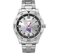 Timex Tribute Men's Citation 42mm Quartz Watch with Stainless Steel Strap, New York Rangers, Quartz Watch