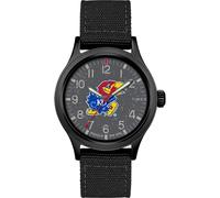 Timex Tribute Men's Collegiate Scout 40mm Quartz Fabric Strap, Kansas Jayhawks, Classic