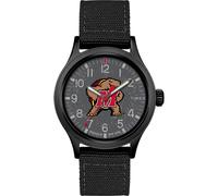 Timex Tribute Men's Collegiate Scout 40mm Quartz Fabric Strap, Maryland Terrapins