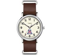 Timex Tribute Men's Collegiate Weekender 40mm Quartz Leather Strap, Arizona Wildcats