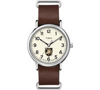 Timex Tribute Men's Collegiate Weekender 40mm Quartz Leather Strap, Army Black Knights