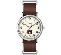 Timex Tribute Men's Collegiate Weekender 40mm Quartz Leather Strap, Auburn Tigers