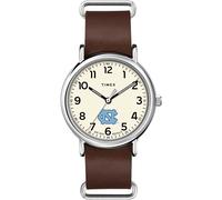 Timex Tribute Men's Collegiate Weekender 40mm Quartz Leather Strap, North Carolina Tar Heels