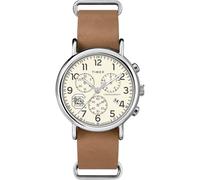 Timex Tribute Men's Collegiate Weekender Chrono 40mm Quartz Leather Strap, South Carolina Fighting Gamecocks