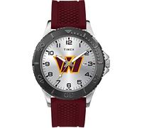 Timex Men's NFL Gamer 42mm Watch - Washington Commanders with Crimson Silicone Strap