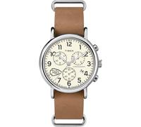 Timex Tribute Men's NFL Weekender Chrono 40mm Quartz Leather Strap, Kansas City Chiefs, Military