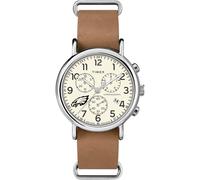 Timex Tribute Men's NFL Weekender Chrono 40mm Quartz Leather Strap, Philadelphia Eagles, classic