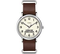 Timex Tribute Men's NHL Weekender 40mm Quartz Leather Strap, Carolina Hurricanes