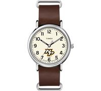 Timex Tribute Men's NHL Weekender 40mm Quartz Leather Strap, Nashville Predators