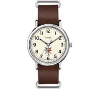 Timex Tribute Men's NHL Weekender 40mm Quartz Leather Strap, Vegas Golden Knights, Modern