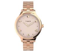 Timex Women's Peyton 36mm Quartz Dress Watch with Stainless Steel Strap, Rose Gold, 14 (Model: TW2V23400VQ)