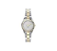Timex TW2V39400JI 28 mm Women Solar Premium Dress Two-Tone Case Silver-Tone Dial Watch with Two-Tone Stainless Steel Bracelet