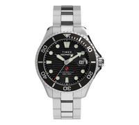 Timex Expedition Men's Quartz Watch with Beige Dial Analogue - Digital Display and Black Fabric and Canvas Strap T45181SU