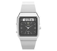 Timex Men's Analogue-Digital Quartz Watch with a Stainless Steel Strap Q Reissue