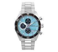Timex Mens Ridgefield Chronograph Light Blue Bracelet Watch TW2Y62200