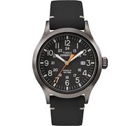 Timex TW4B01900 Expedition Scout 40 Men's Watch Black Leather Strap TW4B019009J