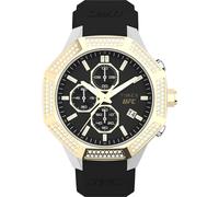 Timex Ufc King Chrono Mens Black Watch TW2V99200 Silicone - One Size