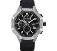Timex Ufc King Chrono Mens Black Watch TW2V99300 Silicone - One Size