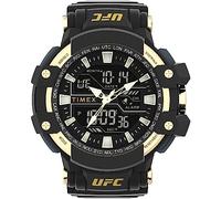 Timex UFC Men's Tactic 53mm Watch, Black/Black/Gold, chronograph