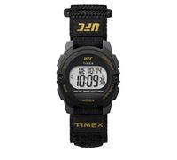 Timex UFC Unisex Rivalry 33mm Watch - Black Velcro Digital Dial Black Case, Black