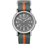 Timex Unisex-Adult Weekender 38 mm Watch, Watch, Grey/Orange Stripe, 38 mm
