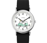 Timex Unisex Peanuts White Dial Fabric Strap Watch TW2Y11800 | Acotis - Brass / Mineral Glass / Fabric