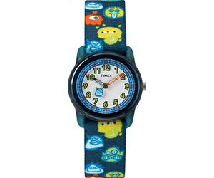 Timex Unisex Children's Quartz Analogue Watch with Textile Strap T72881, Black/Monsters, Strap