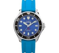 Timex Unisex Deepwater Meridian 200 Watch 38mm - Blue Two Piece Stainless Steel Quick Release Case with Blue Dial