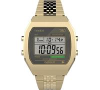 Timex Unisex Digital Quartz Watch with a Stainless Steel Strap T80