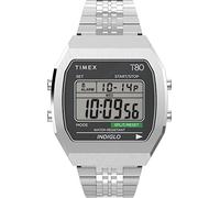 Timex Unisex Digital Quartz Watch with a Stainless Steel Strap T80