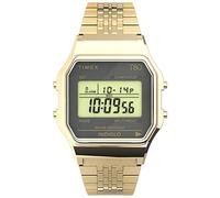 Timex Unisex Digital Watch T80 with Stainless Steel Strap