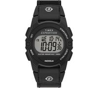 Timex Unisex Expedition CAT Midsize 33mm Watch - Black Strap Digital Dial Black Case