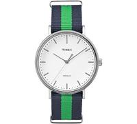 Timex Unisex Fairfield 41mm Watch, Blue/Green Stripe, Unisex, Quartz Movement