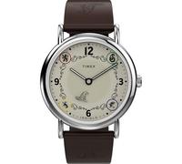 Timex Unisex Harry Potter x Weekender Ravenclaw House 38mm Watch - Brown Two- Piece Cream Dial Silver-Tone Case