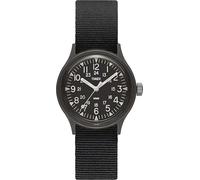 Timex Unisex MK1 36 mm Watch - Black Fabric Strap and Black Dial TW2R13800