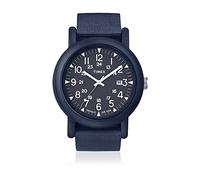 Timex Unisex Quartz Watch with Blue Dial Analogue Display and Blue Nylon Strap TW2P62600