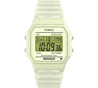 Timex Unisex T80 34 mm Watch - Yellow Resin Strap with Digital Dial and Resin Case TW2Y02600