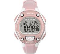 Timex Unisex Triathlon Classic 30 Lap 34mm Watch - Pink Strap Digital Dial Gray Case