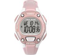 Timex Unisex Triathlon Classic 34 mm Watch - Pink PU Strap with Digital Dial and Gray Case TW5M67700