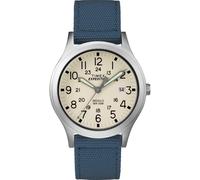 Timex Unisex TW4B13800 Expedition Scout 36 Blue/Natural Nylon Strap Watch