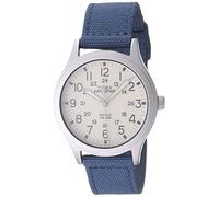 Timex Unisex TW4B13800 Expedition Scout 36 Blue/Natural Nylon Strap Watch