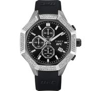 Timex Unisex UFC King 45mm Watch - Black Strap Black Dial Two-Tone Case