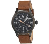 Timex Men Analog Quartz Watch with Leather Strap TW4B125009J