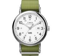 Timex Unisex Weekender 40mm, Green/Silver-Tone/White, Modern