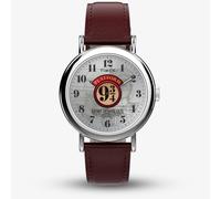 Timex Unisex Weekender Harry Potter x Platform 9 3/4 Brown Leather Strap Watch TW2Y76200