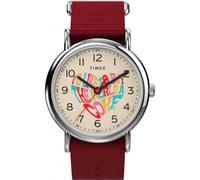 Timex Unisex Weekender Red Watch TW2V29900 - Premium Finish | - Fabric / Mineral Glass
