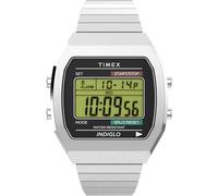 Timex Unisex's Digital Quartz Watch with Stainless Steel Strap TW2W47700YB