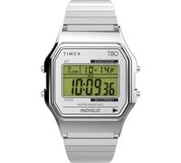 Timex Unisex's Digital Quartz Watch with Stainless Steel Strap TW2W68200VQ